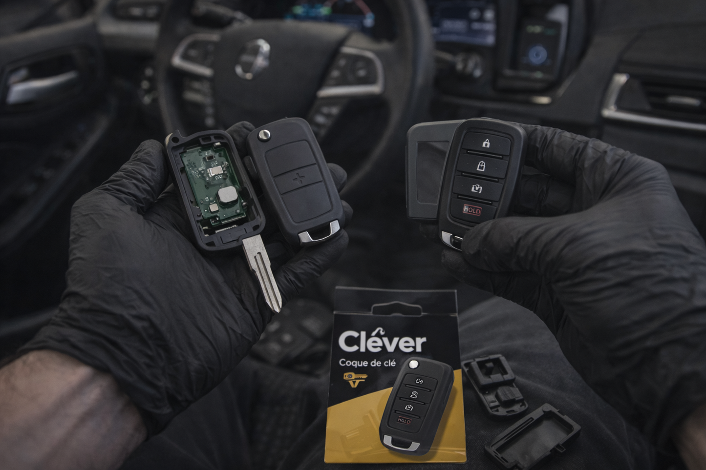 Rénovation et Changement de Coque de Clé de Voiture