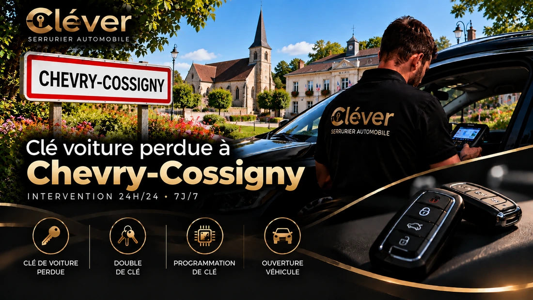 Clé automobile à Chevry-Cossigny - Cléver serrurier automobile