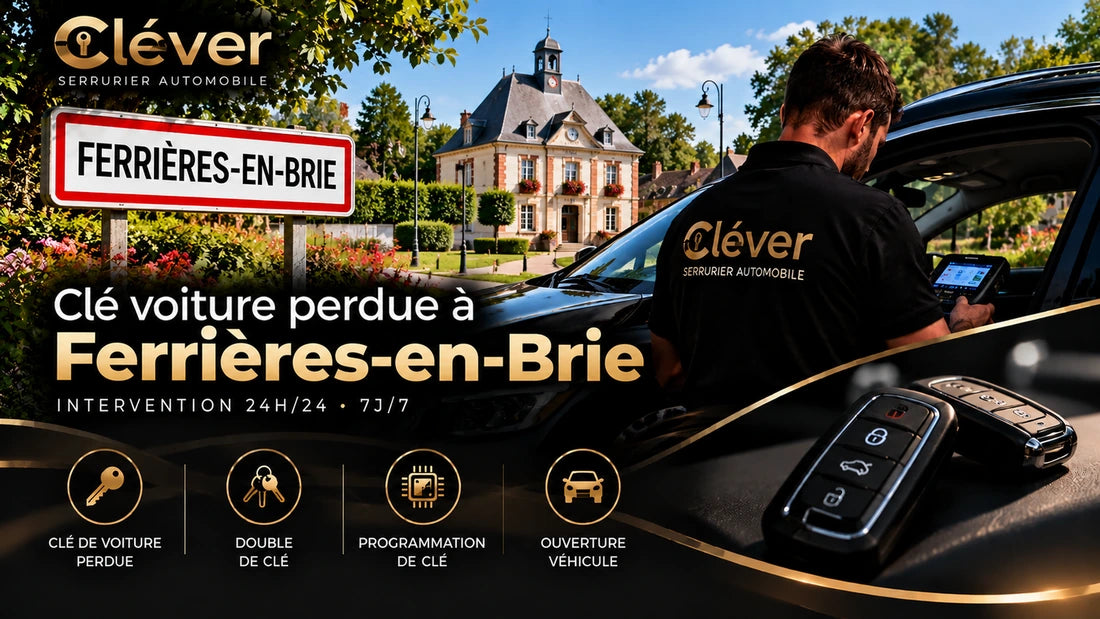 Clé voiture perdue à Ferrières-en-Brie - Cléver serrurier automobile